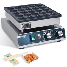 Hehinton® 25PCS Mini Dutch Pancake Maker, 110V Muffin Waffle Maker, Hotcakes ... picture