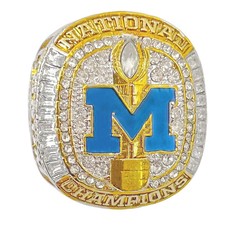 NCAA 2024 Michigan Wolverines Championship Ring size11 picture