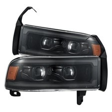 AlphaRex Alpha-Black LUXX LED Projector Headlights for 1999-2001 Dodge Ram 1500 picture