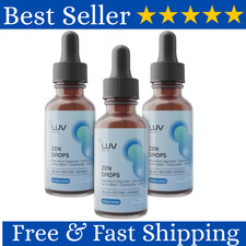 LUV Drops Wellness Zen Calm Relaxation Support w Magnesium Glycinate 3 Pack USA. picture