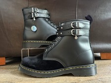 Dr. Martens x Wednesday Addams 1460 8 Eye Boots Black Velvet Men’s Sz 14  picture