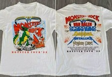 Monsters Of Rock Tour 1988 Vintage Concert Graphic T-Shirt S-5XL picture