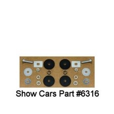 1958 CHEVROLET IMPALA  BELAIR RADIATOR SUPPORT TO FRAME HOLD DOWN BOLT KIT PAIR picture