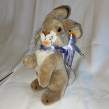 Steiff Brass Button Bunny Rabbit Plush 1982 Vintage w/ Ear Tag MPN 2500/32 picture