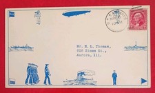 USA AIRSHIP *SHENANDOAH* depicted on 1932 USS ANTARES COVER picture