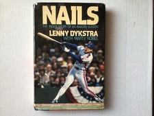 NAILS by LENNY DYKSTRA & MARTY NOBLE - INSIDE STORY HARDCOVER 1987 NEW YORK METS picture
