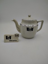 Vintage Hall China Silhouette (TAVERN) Teapot and Collectors/ Dealers Table Sign picture