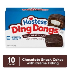 Hostess Ding Dongs Snack Cakes, Chocolate Flavor, 12.7 oz Box (10 Count) picture