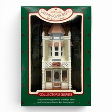 Hallmark CHRISTMAS CANDY SHOPPE Nostalgic Houses and Shops 1986 Ornament picture