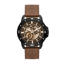 Relic by Fossil Men's Brenton Automatic  Watch ZR12663 Brown Band picture