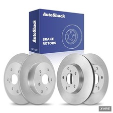 AutoShack Front Vented Rear Solid Brake Rotors picture