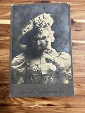 Antique Photo Actress Nellie Kennedy Cabinet Card Photo New York Vaudeville picture