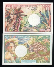 French Guyana, 1000 Francs, 2023 Private Issue Fantasy - Beautiful F picture