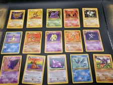 Vintage Pokemon Complete Fossil Common Uncommon & Rare Set CARDS ALL NM picture