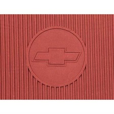 OER B73002 67-69 Camaro Red Rubber Bow Tie Floor Mat Set picture