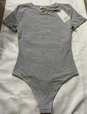 Aritizia NWT Babaton Contour Thong Bodysuit Grey Size Small picture