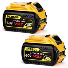 2PCS 9.0AH DCB609-2 20V/60V MAX FLEXVOLT Lithium Ion Battery For DEWALT DCB612 picture
