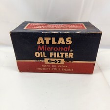 Vintage NOS ATLAS oil filter G-63 CLASSIC CHEVY Use or Display picture