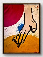 Original Abstract Pop Art Bold 12x16 Canvas Acrylic Signed Contemporary Art B11 picture