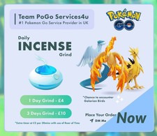 Pokèmon Go Galarian Bird Daily IncenseX3/READ DESCRIPTION picture