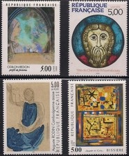 8641 - FRANCE - SCOTT# 2209 - 2212 (ART) - MNH - CAT $9.00 picture