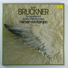 BRUCKNER Symphonie Nr.8 VON KARAJAN - DEUTSCHE GRAM 2xLP NM boxset C437 picture