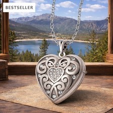 Brighton SWEET MEMORY Necklace Locket Boho Style JN1952 NWT List $98 picture