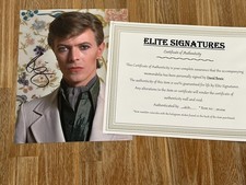 David Bowie autographed 8x10 photo, signed, authentic, COA picture
