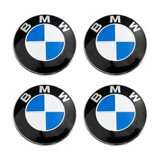 New Set of 4 BMW Wheel Rim Cover Center Cap Hubcap 36136783536 Italy 68mm 56mm picture