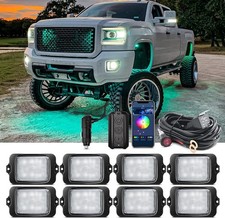 MICTUNING C3 8 Pods RGBW LED Rock Lights, Wireless Control Neon Underglow Lights picture