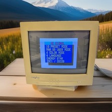 RARE Vintage CyberVision C-Series (C50 model) CRT Monitor 14 inch - Great picture