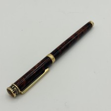 Vintage Kenzo Paris Ballpoint Pen Brown Tortoise Gold Tone Schmidt P900 picture