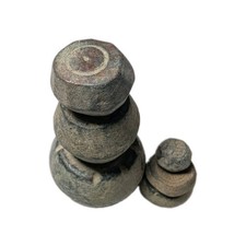 Ancient Roman Byzantine Bronze Weight Set 6pcs 118.93g 2 Uncia To Scripulum COA picture