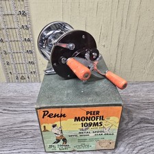 Vintage Penn Peer Monofil 109MS Fishing Reel NOS New Old Stock Box Accessories picture