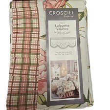 Croscill Carolina  Pink Green Floral Lafayette Window Valance 84”x14” NEW picture