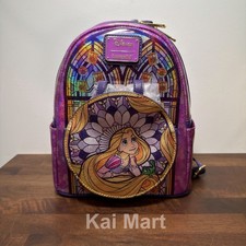 Loungefly Disney Tangled Rapunzel Stained Glass Mini Backpack - SHIPS TODAY picture