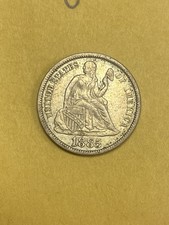1885 U.S Silver Seated Liberty Dimes**** AU Almost Uncirculated picture