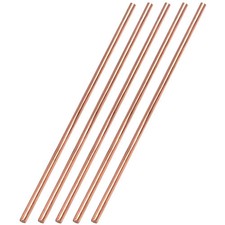 5PCS Pure Copper round Rod Length 15.7