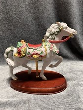 1992 ~ Lenox Collections ~ The Christmas Carousel Horse ~ Handpainted Porcelain picture
