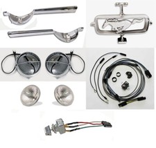 New 1965 Ford MUSTANG GT Fog Light Kit w/ Switch, Bulbs,  Horse & Corral, picture
