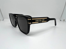 CHRISTIAN DIOR DIORSIGNATURE S7F SUNGLASSES 10A0 BLACK w/GRAY LENS picture