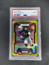 2023 Prizm Marcus Allen True Gold 03/10 Raiders PSA 8 POP 1 SSP Case Hit Rare picture