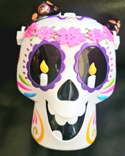 Disneyland 2024 Coco Day of The Dead Floral Skull Sipper Souvenir Cup Lights Up picture