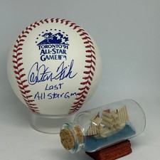 Carlton Fisk signed Rawlings 1991 All Star Game Logo Baseball JSA COA Auto A4774 picture