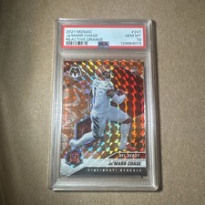 2021 Panini Mosaic - NFL Debut Ja'Marr Chase #247 Mosaic Reactive Orange Prizm  picture