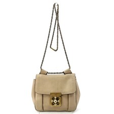 Chloe Elsie Leather Chain Shoulder Crossbody Bag Ivory Authentic 0041 picture