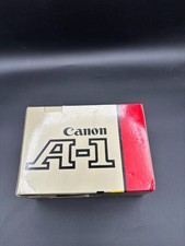 Canon A-1 35mm SLR Film Camera Body Black Original Box Styrofoam Vintage picture