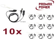10x Acoustic Tube 2-Wire PTT Earpiece for Hytera Radio PD700 PT560 PD792EX PD982 picture