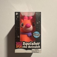 NeeDoh Squisher the Reindoh Squeeze Toy Nee Doh Reindeer Christmas Orange picture