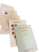 5 Vintage Robson Lowe Auction Catalogs: India, Greece, France, Portugal, Mexico picture